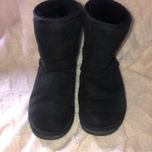 UGG boots.  Black.  Short II sz 6
